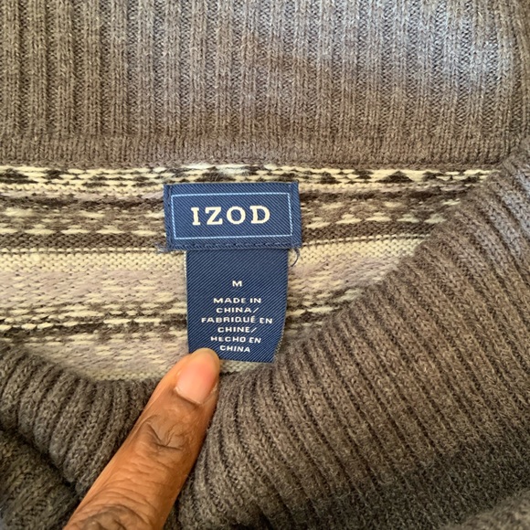 { IZOD } Turtleneck/Cowl Neck Sweater Sz M - Picture 3 of 4